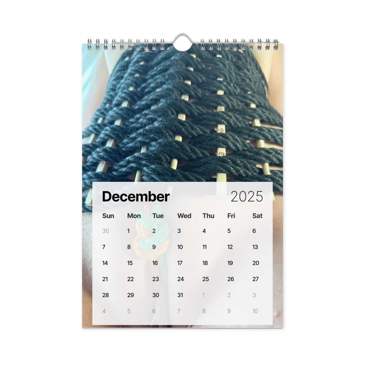 Suzy Wylde’s Shibari Wall Calendar (2025)