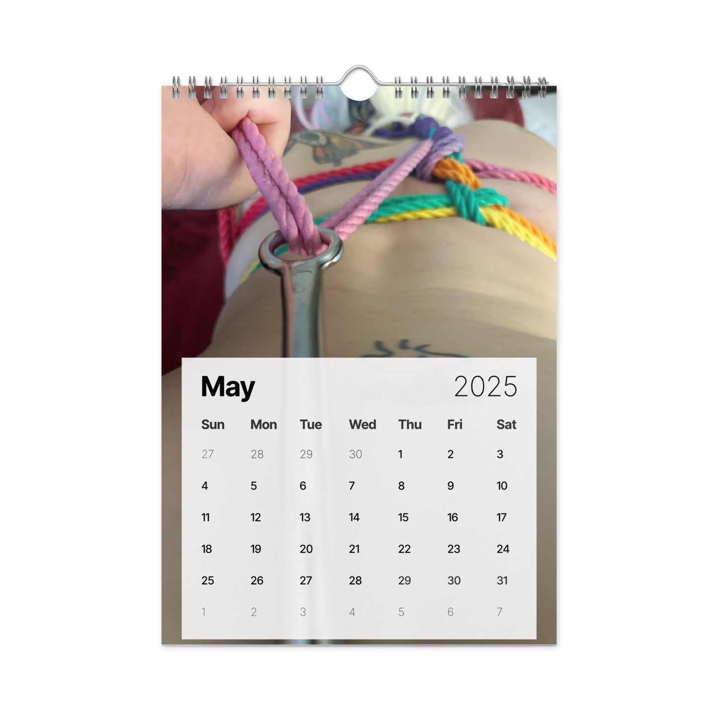 Suzy Wylde’s Shibari Wall Calendar (2025)