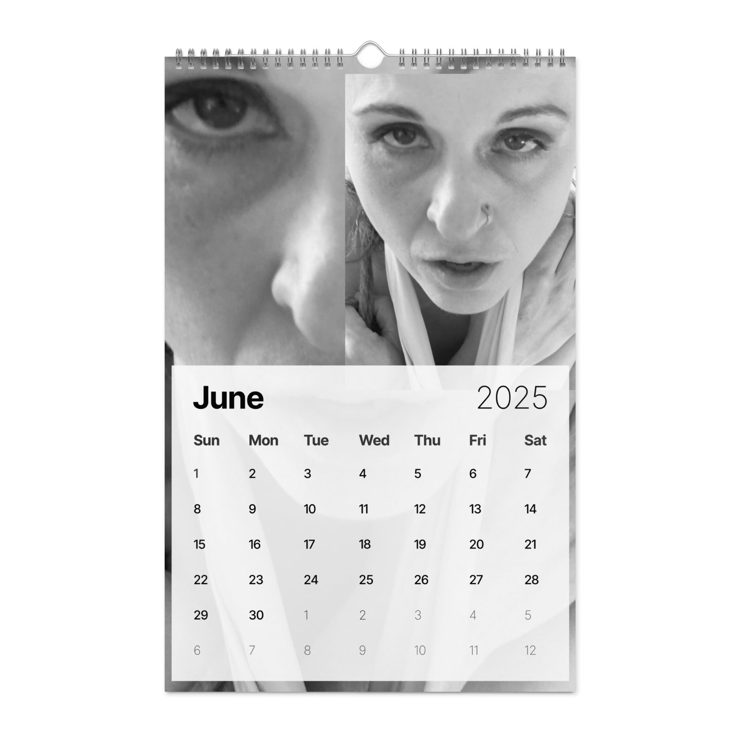 Monochrome Suzy Wylde’s Shibari Wall Calendar (2025)