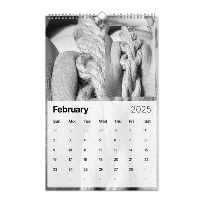 Monochrome Suzy Wylde’s Shibari Wall Calendar (2025)