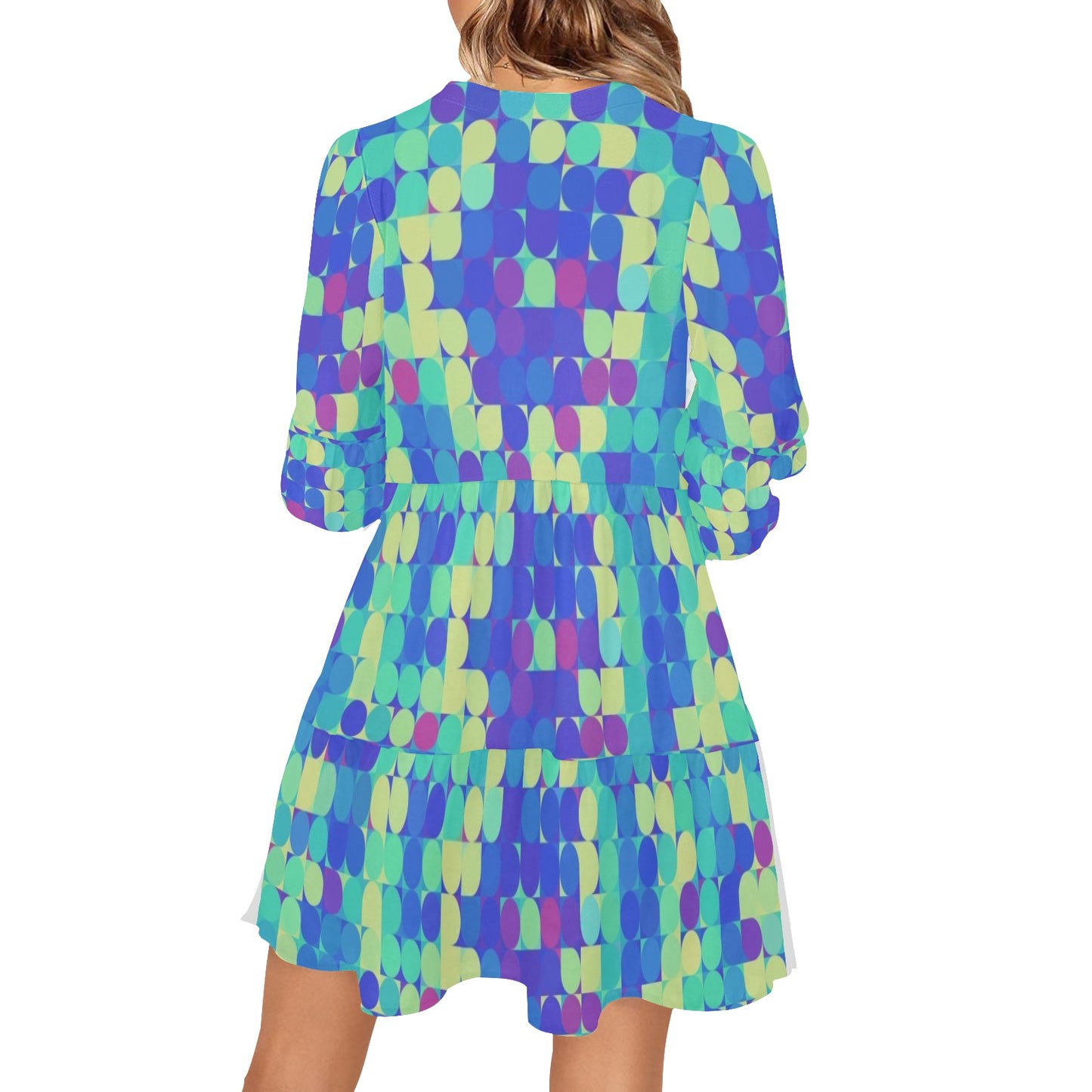 Bamboo Forest in Neon Polka Dots